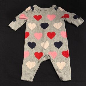 GAP Baby Onesie with Pink and Navy Accents